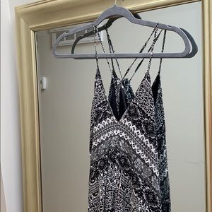Black and white summer dress